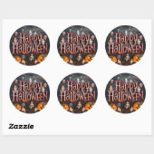 Rond Halloween- Sticker (Feuille)
