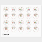 Rond Hand Drawn Christmas Stockings Gift Label Sticker  (Feuille)