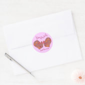 Rond "Handmade Just for You" sticker (Enveloppe)
