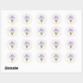 Rond Handmade Lavender Wax Melts Round Sticker (Feuille)