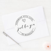 Rond Handmade with Love ⎢ Personalized Sticker (Enveloppe)