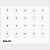 Rond Hangover Helper Modern Wedding Favoriser Sticker (Feuille)
