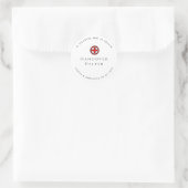Rond Hangover Helper Modern Wedding Favoriser Sticker (Sac)