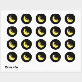 Rond Happy Banana Sticker (Feuille)
