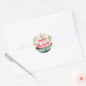 Rond Happy Birthday Sticker (Enveloppe)