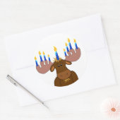 Rond Happy Chanukah Sticker (Enveloppe)