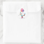 Rond Happy Clown Sticker (Sac)