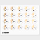 Rond Happy Diwali Classic Round Sticker (Feuille)