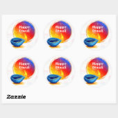Rond Happy Diwali sticker (Feuille)