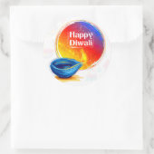 Rond Happy Diwali sticker (Sac)