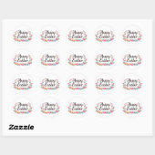 Rond Happy Easter sticker (Feuille)