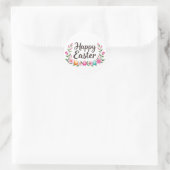 Rond Happy Easter sticker (Sac)