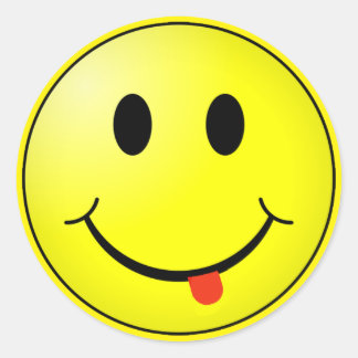 Rond Happy Face sticker !