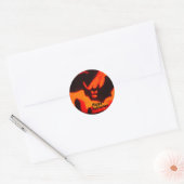 Rond Happy Halloween Bat Sticker (Enveloppe)