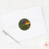 Rond Happy Halloween Sticker (Enveloppe)