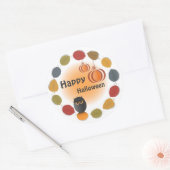 Rond Happy Halloween Sticker (Enveloppe)
