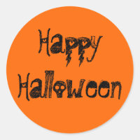 Happy Halloween Sticker de texte de script Déplais