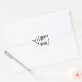 Rond Happy mail sticker (Enveloppe)