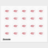 Rond Happy Mothers Day Sticker (Feuille)