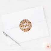 Rond Happy Passover Matzah Sticker (Enveloppe)