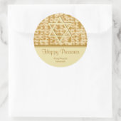 Rond Happy Passover Sticker (Sac)