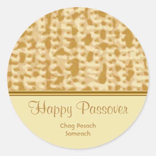 Rond Happy Passover Sticker (Devant)