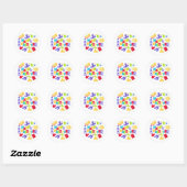 Rond Happy Passover Sticker (Feuille)