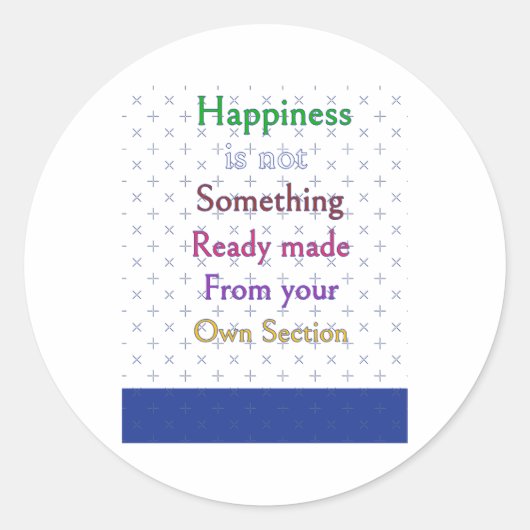 Rond Happy S Sticker (Devant)