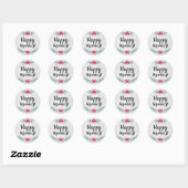 Rond Happy Spring Round sticker (Feuille)