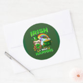 Rond Happy St. Patrick's Day Sloth sticker (Enveloppe)