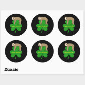Rond Happy St. Patrick's Day sticker (Feuille)