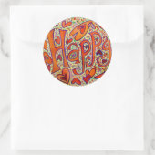 Rond Happy Sticker (Sac)