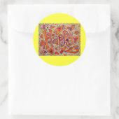 Rond Happy Sticker (Sac)