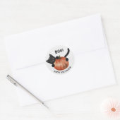 Rond Happy Sticker Citrouille Halloween (Enveloppe)