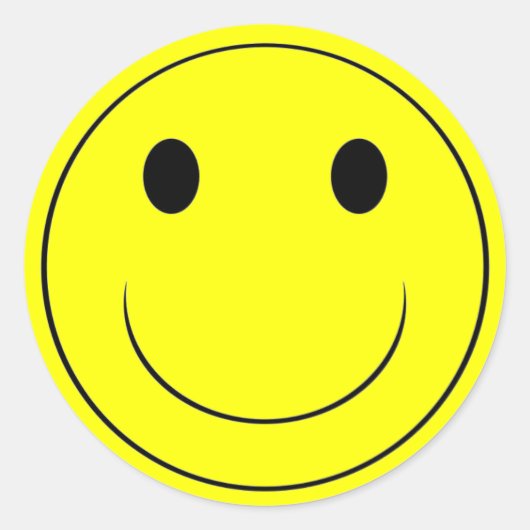 Rond Happy Sticker - EXTRA GRAND (Devant)
