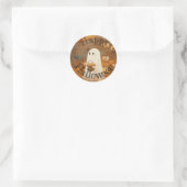 Rond Happy Sticker Ghost Halloween (Sac)