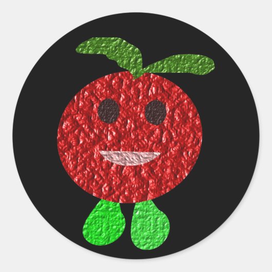 Rond Happy Tomato Sticker (Devant)