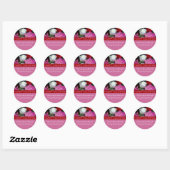 Rond Happy Valentine Sticker (Feuille)