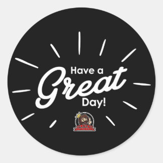 Rond Have A Great Day Sticker (Black)
