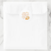 Rond Hello, Pumpkin Spice & Everything Nice Sticker (Sac)