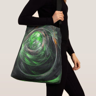 Rond het Abstracte kruislichaam van de Wereld Groe Crossbody Tas