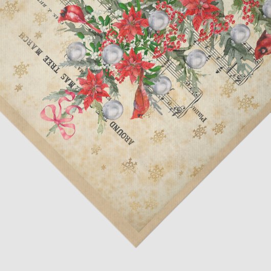 Rond het kerstboompapier tissuepapier (Detail)