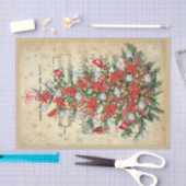 Rond het kerstboompapier tissuepapier (Craft)