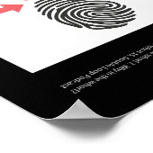 Rond het Whorl-poster Poster (Hoek)