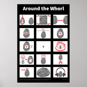 Rond het Whorl-poster Poster