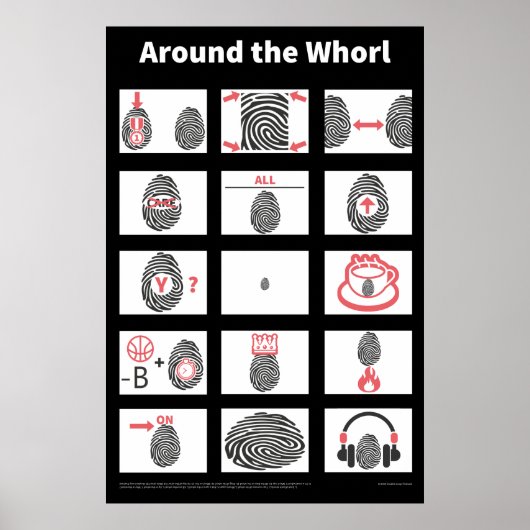 Rond het Whorl-poster Poster (Voorkant)