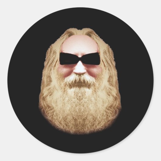 ROND HEUREUX HIPPIE STICKER (Devant)