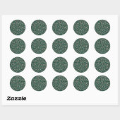 Rond Holiday Sprinkles Green Sticker (Feuille)