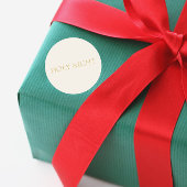 Rond HOLY NIGHT Cream Christmas Sticker #2