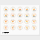 Rond Homemade Pumpkin Bread Label Product Sticker (Feuille)